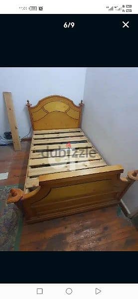 سرير الطول مترين * 1.25 متر بصحارة ممتاز مفهوش ولا خدش بسعر 4000 جنيه 3