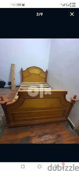 سرير الطول مترين * 1.25 متر بصحارة ممتاز مفهوش ولا خدش بسعر 4000 جنيه 4