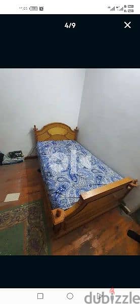 سرير الطول مترين * 1.25 متر بصحارة ممتاز مفهوش ولا خدش بسعر 4000 جنيه 7