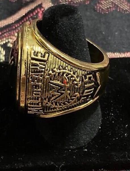 Original WWE Hall Of Fame Ring Class 2015 Gold Plated New 2