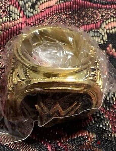 Original WWE Hall Of Fame Ring Class 2015 Gold Plated New 7