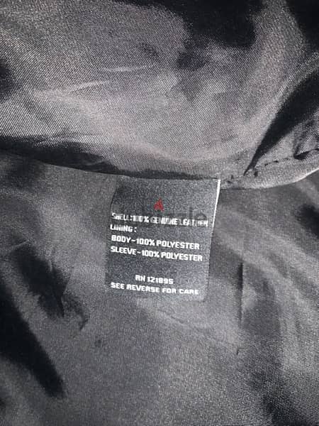 afflication brand like new 100% leather bikers jacket handmade 6