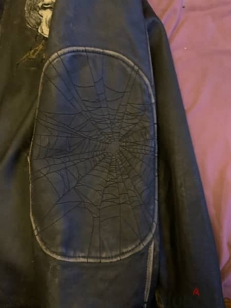 afflication brand like new 100% leather bikers jacket handmade 8