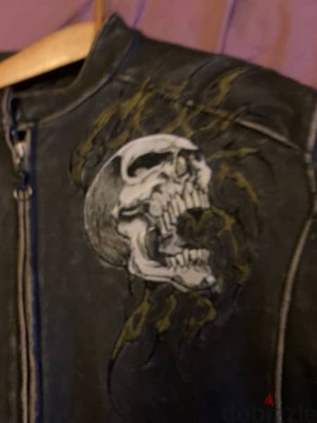 afflication brand like new 100% leather bikers jacket handmade 9