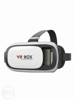 نظارة vr box ثلاثية الأبعاد ابيض/اسود 0