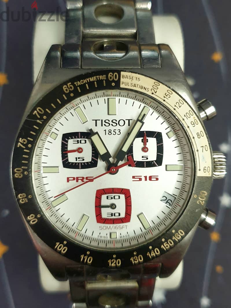 Tissot PRS 516 Chronograph J562/662 Men’s Watch Swiss Made Quartz ...