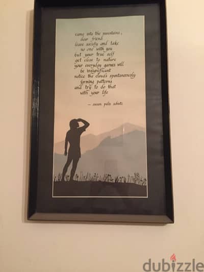 two framed pictures