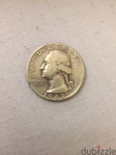 quarter dated 1943 silver a USA