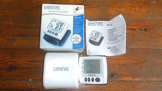 جهاز قياس الضغط الاول فى العالم SANITAS Wrist Blood Pressure Monitor 3