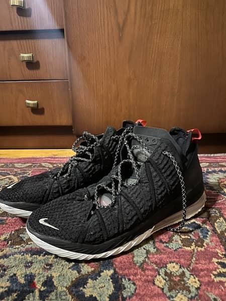 Lebron 18 Black Basketball Shoes Size 48.5 EU 1