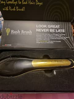 Rush Brush black straightening iron