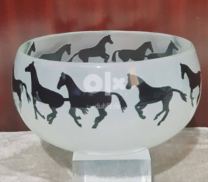 Signed Steven Correia Etched Glass ArtLimited Edition  Bowl 3