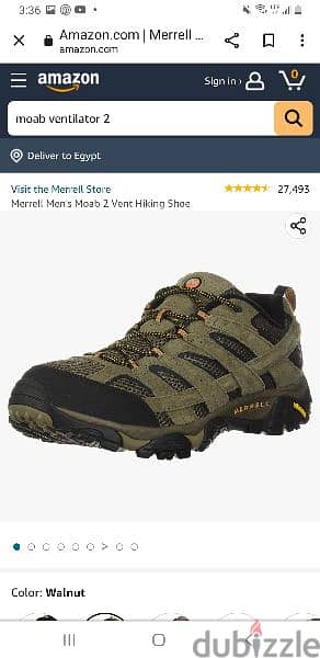 Merrell moab 2 vent hiking shoes 41 مقاس ميريلل 0