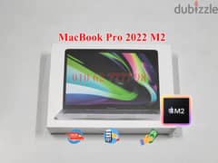 MacBook Pro 2022 M2 13 Inch 8GB + 256GB جديد متبرشم ضمان الوكيل 0