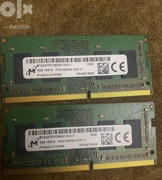 ‏Ram Laptop 2 x 4 GB DDR4 3200 0