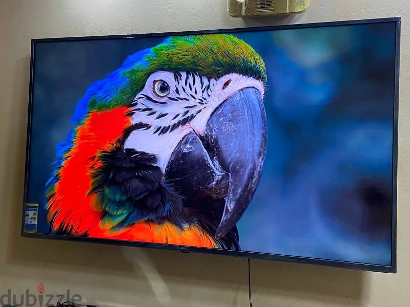 بحاله الزيروو ل جى49اسمارت رسيفر داخلى4k-UHD-IPS بلكارتونه بملحقاتها 8