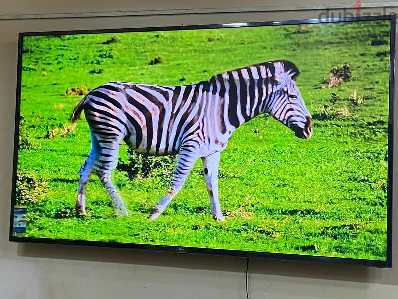 بحاله الزيروو ل جى49اسمارت رسيفر داخلى4k-UHD-IPS بلكارتونه بملحقاتها 3