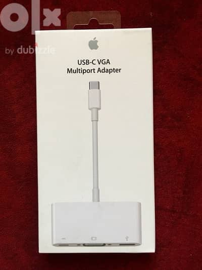 Apple USB-C VGA Multiport Adapter أصلى بحالة الزيرو