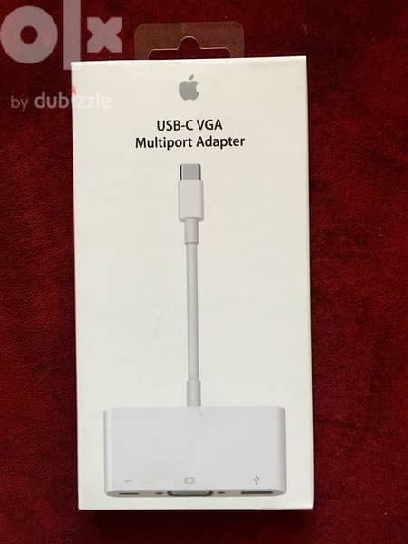 Apple USB-C VGA Multiport Adapter أصلى بحالة الزيرو 0