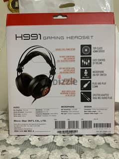 Msi h991 box online gaming headset