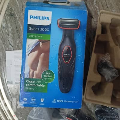 ماكينة ازالة شعر الجسم بودي جروم السلسلة 3000 من فيليبس Philips