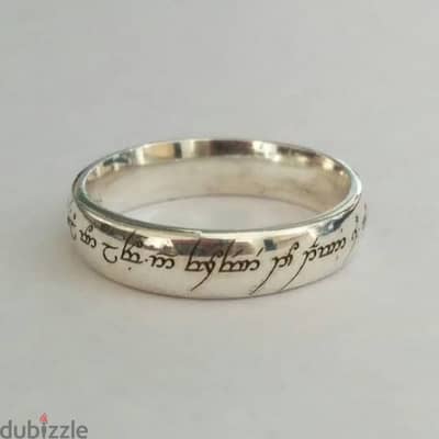 Lord Of The Rings Original Silver Ring New دبلة خطوبة