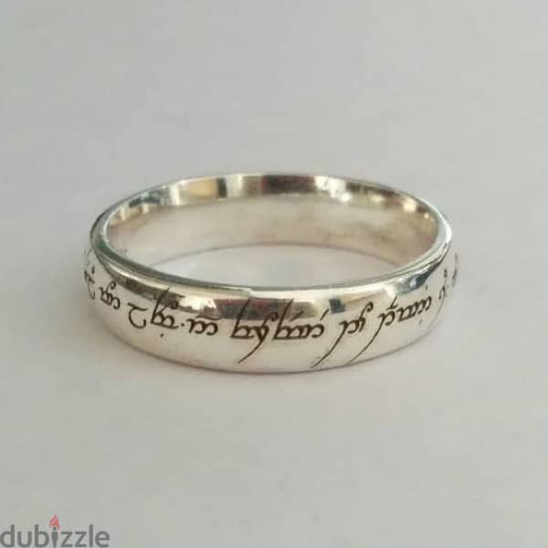 Lord Of The Rings Original Silver Ring New دبلة خطوبة 0