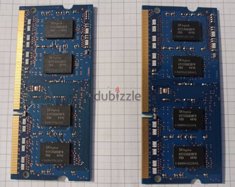 Laptop Ram DDR3 8GB Kit (2x4GB) Bus 1600 Mhz - SKhynix 1