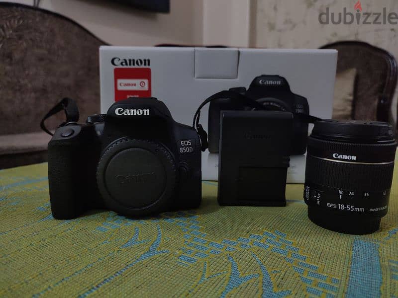 canon 850D-shutter less 1000+18-55 lens+Box+Cable +1 year warranty 4