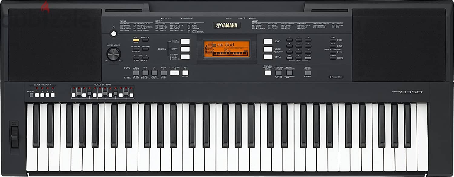 Yamaha PSR A350 Oriental Keyboard - Black 0