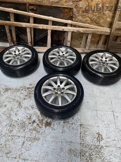 طقم جنوط 16 اصلي - Volkeswagen Orignal Rims 16