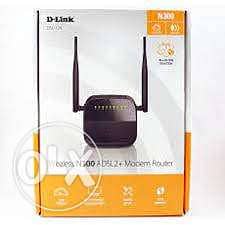D-Link Wireless N 300 ADSL2+ 4-Port Router DSL-124 0