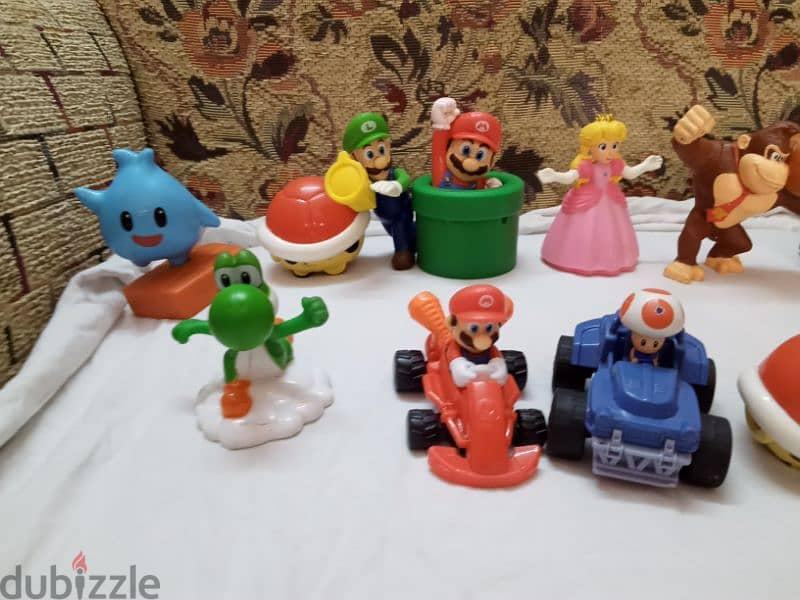 mcdonald's nintendo super mario toys used ماكيت العاب ماريو و سونيك 5