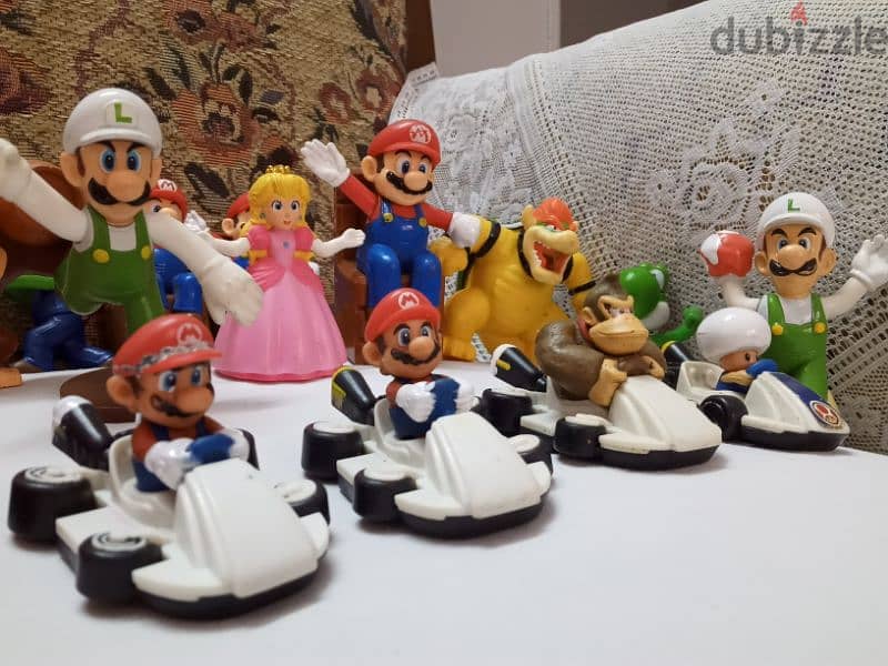 mcdonald's nintendo super mario toys used ماكيت العاب ماريو و سونيك 6