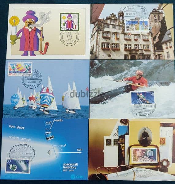 طوابع stamps كروت ماكسي كارد المانيا متنوعة 0