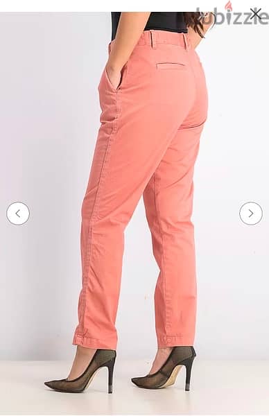 Gap Women Mid Rise Girlfriend Chino Pants, Dark Peach