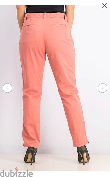 Gap Women Mid Rise Girlfriend Chino Pants, Dark Peach 2