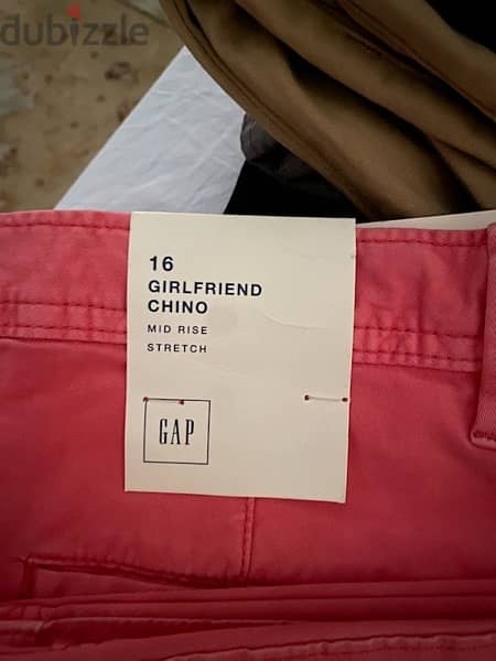 Gap Women Mid Rise Girlfriend Chino Pants, Dark Peach 4