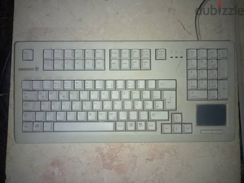 Medical devices keyboard with touchpad 0