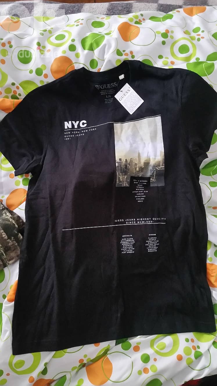 Guess New York City Anniversary tshirt black 1