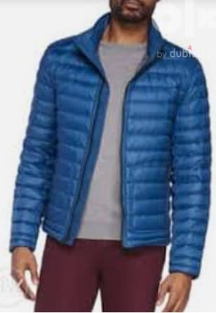 Michael Kors Mens Light Packable Down Puffer BLUE 0