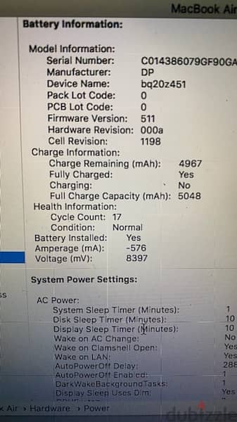 Apple Macbook Air 11 inch 8