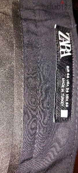 Zara navy black pants classic medium 1