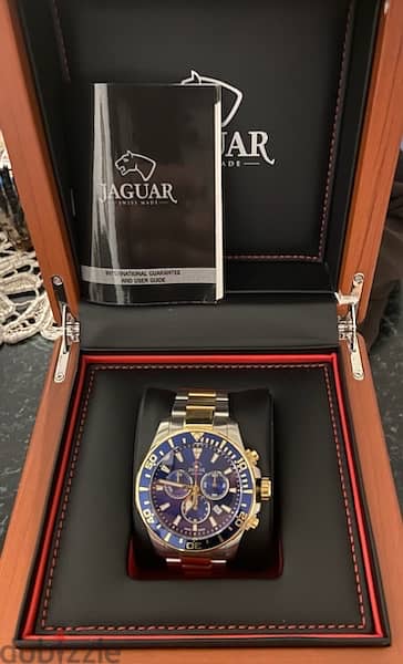 JAGUAR MEN'S BLUE STAINLESS STEEL WATCH BRACELET J862/1 2