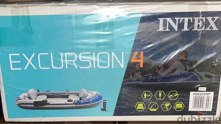 Intex Excursion 4 Model 68324NP انتكس قارب 0