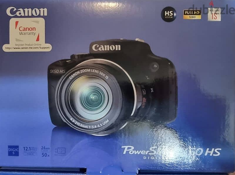 Canon PowerShot SX50 HS 12.1 MP Digital Camera with 50x 0