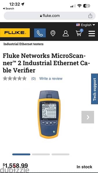 fluke utp tester and analog