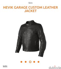 Hevik leather motorcycle armed jacket