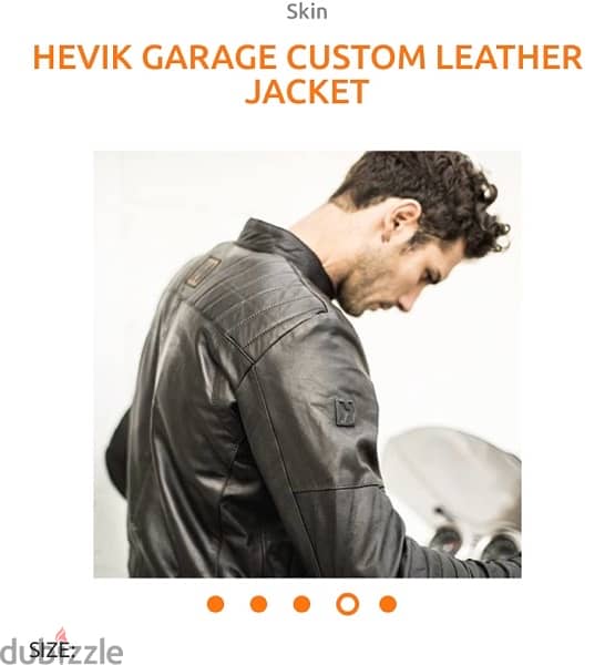 Hevik leather motorcycle armed jacket 1
