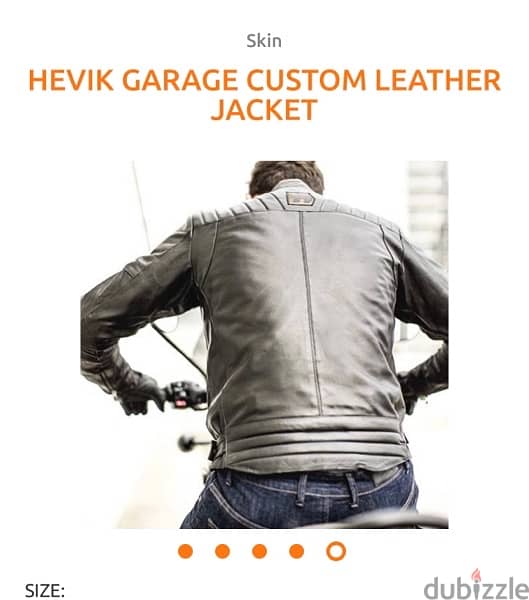 Hevik leather motorcycle armed jacket 2